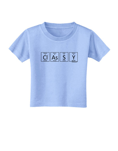 Classy - Periodic table of Elements Toddler T-Shirt by TooLoud-Toddler T-Shirt-TooLoud-Aquatic-Blue-2T-Davson Sales