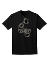 Classy Tophat Mustache Pipe and Monocle Adult Dark T-Shirt-Mens T-Shirt-TooLoud-Black-Small-Davson Sales