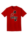 Classy Tophat Mustache Pipe and Monocle Adult Dark T-Shirt-Mens T-Shirt-TooLoud-Red-Small-Davson Sales