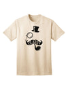 Classy Tophat, Mustache, Pipe, and Monocle: Sophisticated Adult T-Shirt Collection-Mens T-shirts-TooLoud-Natural-Small-Davson Sales