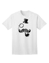 Classy Tophat, Mustache, Pipe, and Monocle: Sophisticated Adult T-Shirt Collection-Mens T-shirts-TooLoud-White-Small-Davson Sales