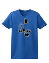 Classy Tophat Mustache Pipe and Monocle Womens Dark T-Shirt-TooLoud-Royal-Blue-X-Small-Davson Sales