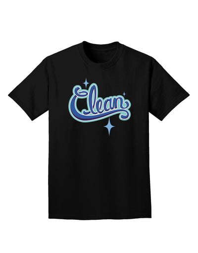 Clean Text Adult Dark T-Shirt-Mens T-Shirt-TooLoud-Black-Small-Davson Sales