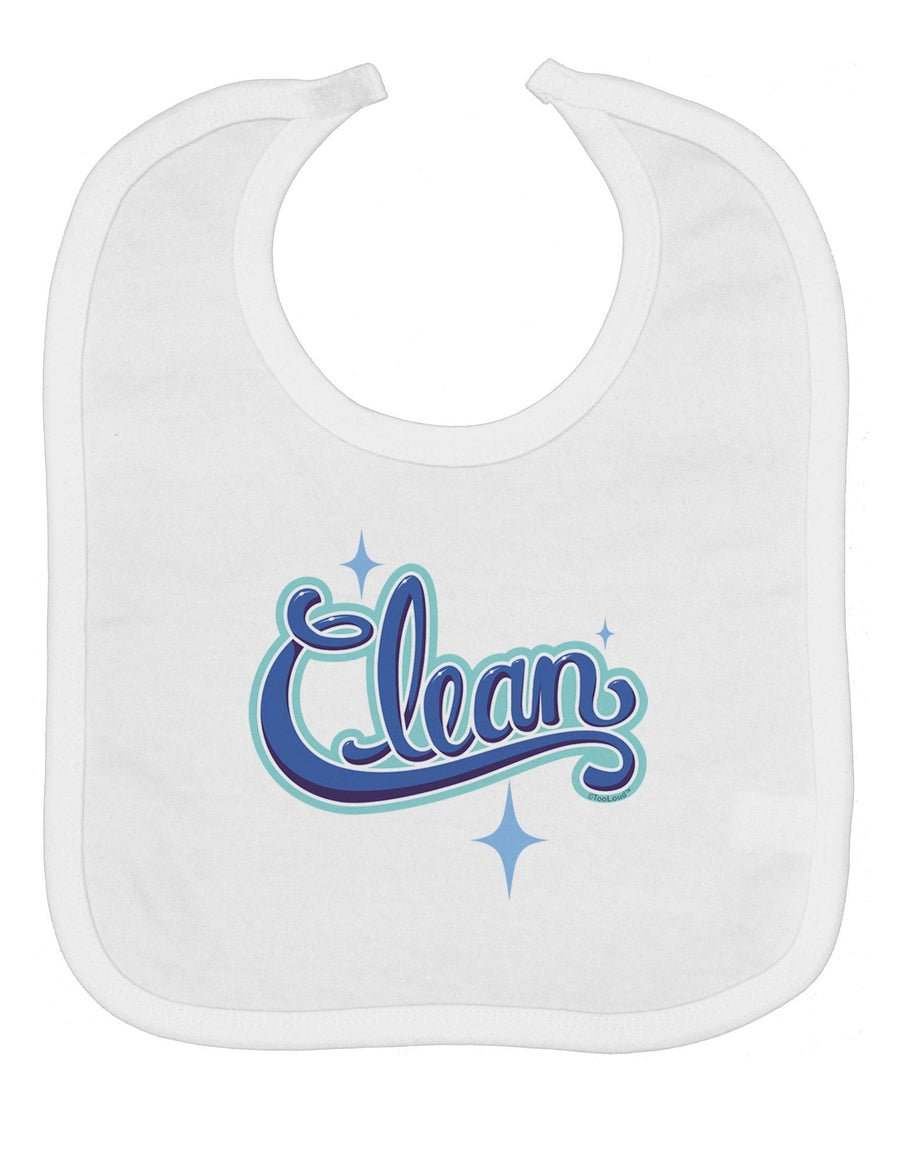 Clean Text Baby Bib