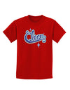 Clean Text Childrens Dark T-Shirt-Childrens T-Shirt-TooLoud-Red-X-Small-Davson Sales