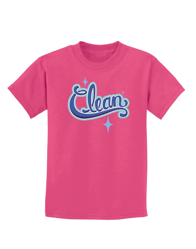 Clean Text Childrens Dark T-Shirt-Childrens T-Shirt-TooLoud-Sangria-X-Small-Davson Sales