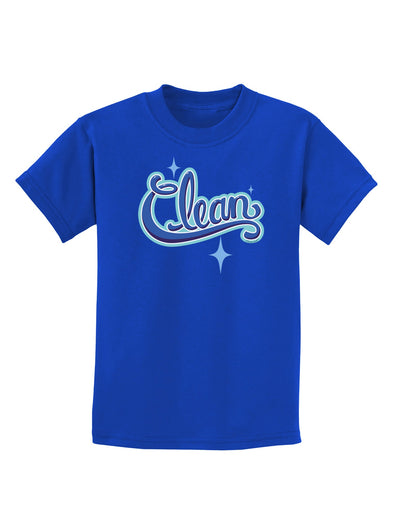 Clean Text Childrens Dark T-Shirt-Childrens T-Shirt-TooLoud-Royal-Blue-X-Small-Davson Sales