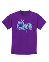 Clean Text Childrens Dark T-Shirt-Childrens T-Shirt-TooLoud-Purple-X-Small-Davson Sales