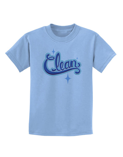 Clean Text Childrens T-Shirt-Childrens T-Shirt-TooLoud-Light-Blue-X-Small-Davson Sales