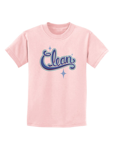 Clean Text Childrens T-Shirt-Childrens T-Shirt-TooLoud-PalePink-X-Small-Davson Sales