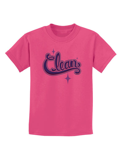 Clean Text Childrens T-Shirt-Childrens T-Shirt-TooLoud-Sangria-X-Small-Davson Sales