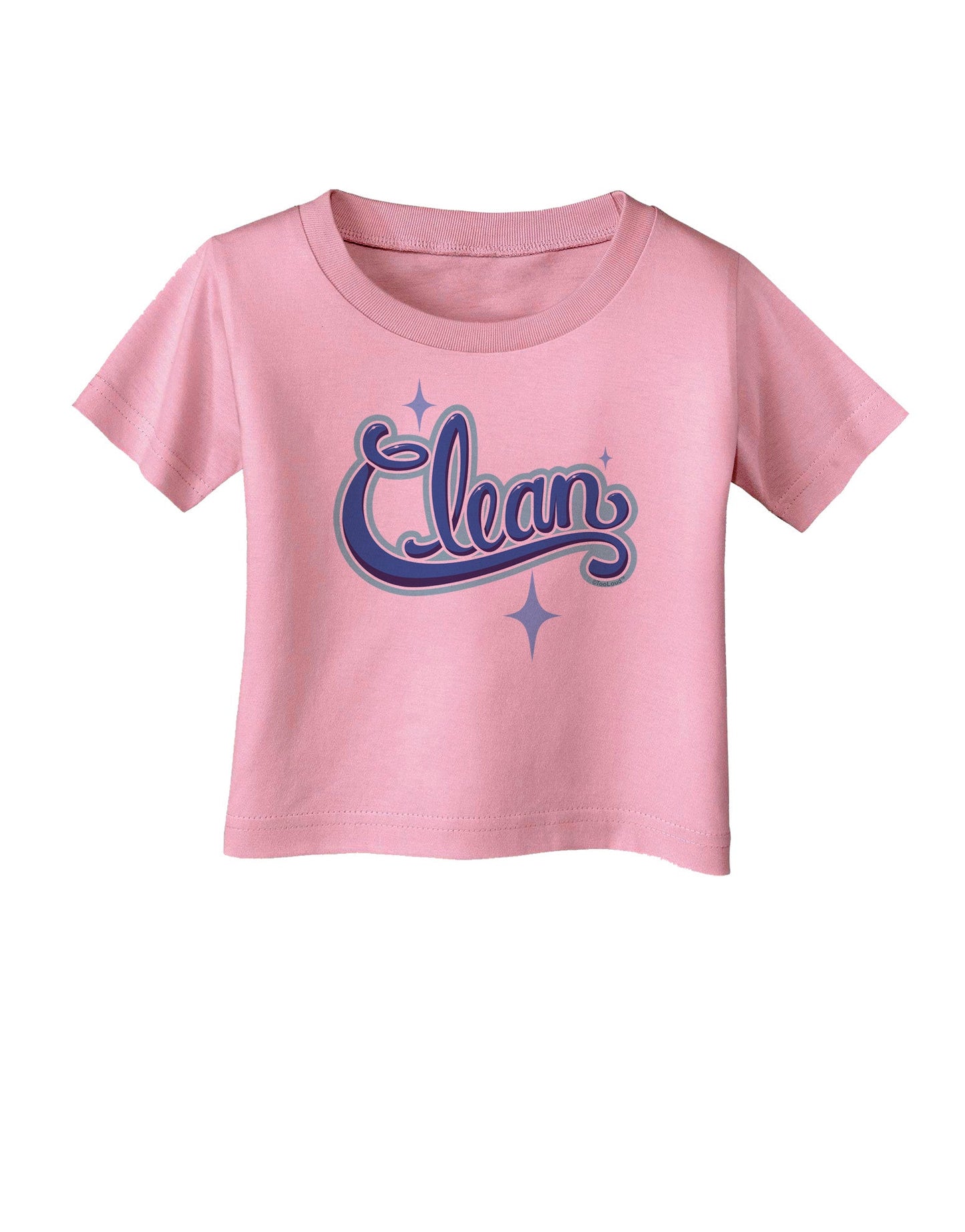 Clean Text Infant T-Shirt-Infant T-Shirt-TooLoud-Candy-Pink-06-Months-Davson Sales