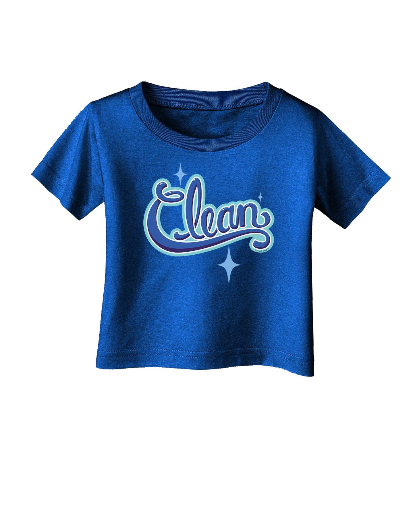 Clean Text Infant T-Shirt Dark-Infant T-Shirt-TooLoud-Royal-Blue-06-Months-Davson Sales