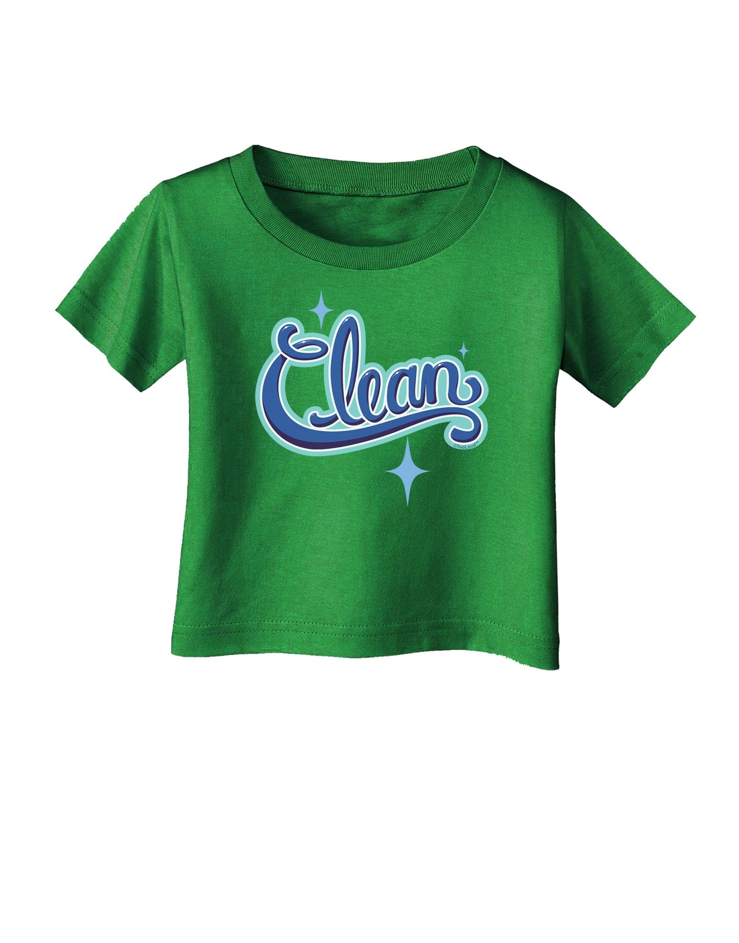 Clean Text Infant T-Shirt Dark-Infant T-Shirt-TooLoud-Clover-Green-06-Months-Davson Sales