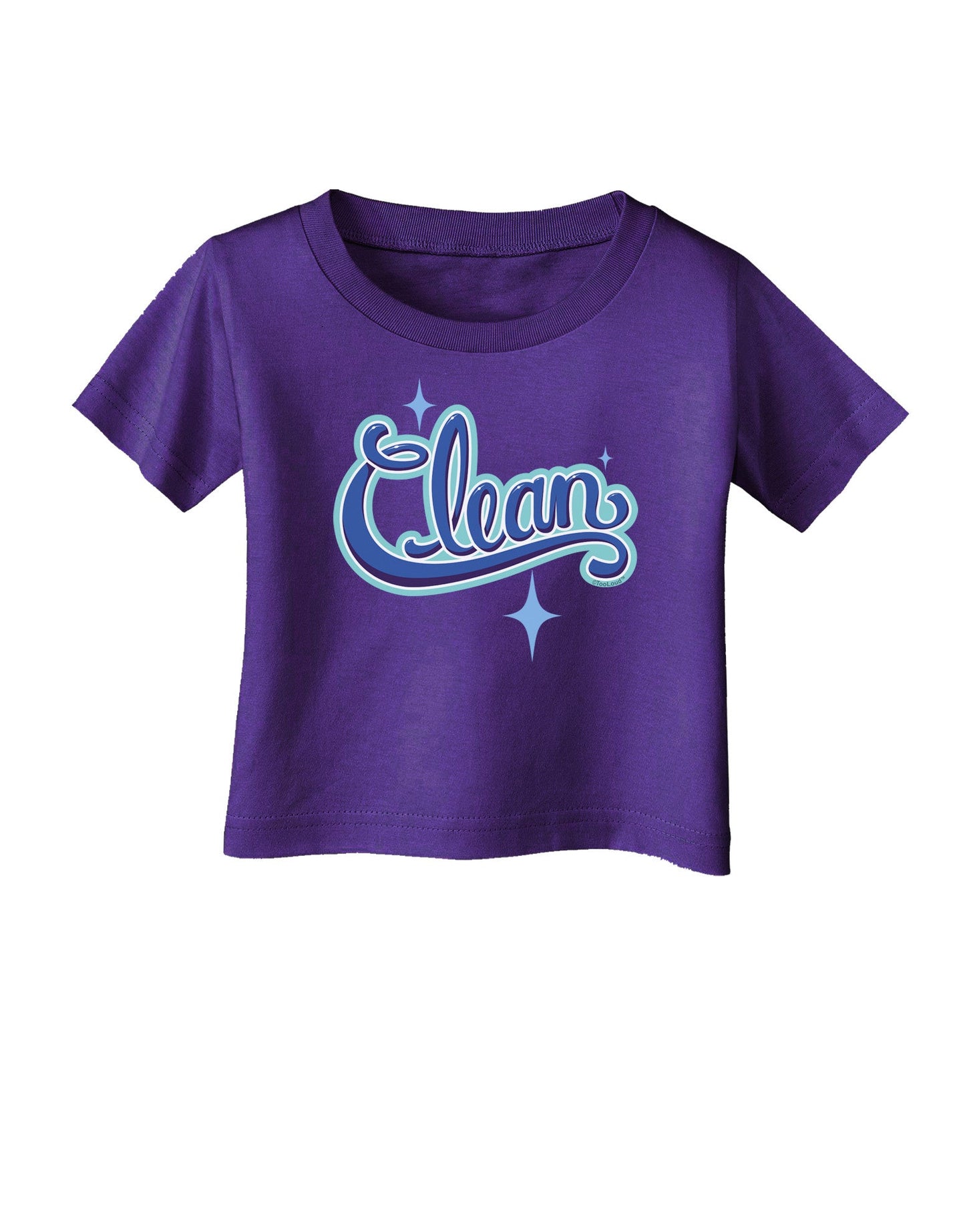 Clean Text Infant T-Shirt Dark-Infant T-Shirt-TooLoud-Purple-06-Months-Davson Sales