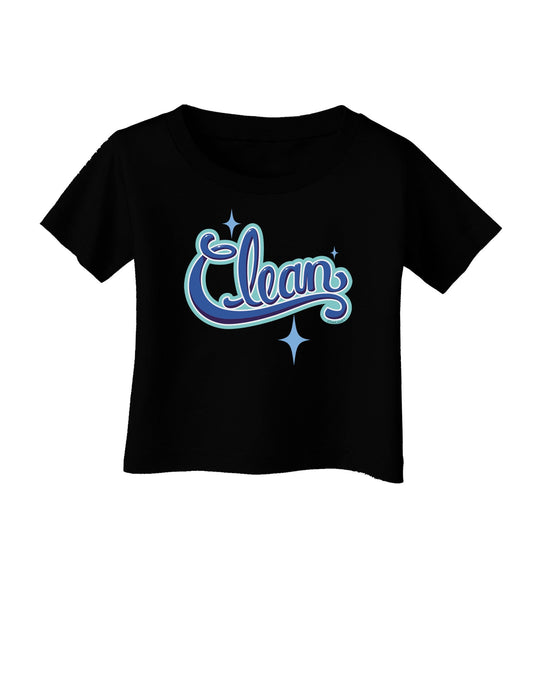 Clean Text Infant T-Shirt Dark-Infant T-Shirt-TooLoud-Black-06-Months-Davson Sales