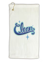 Clean Text Micro Terry Gromet Golf Towel 16 x 25 inch-Golf Towel-TooLoud-White-Davson Sales