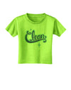 Clean Text Toddler T-Shirt-Toddler T-Shirt-TooLoud-Lime-Green-2T-Davson Sales