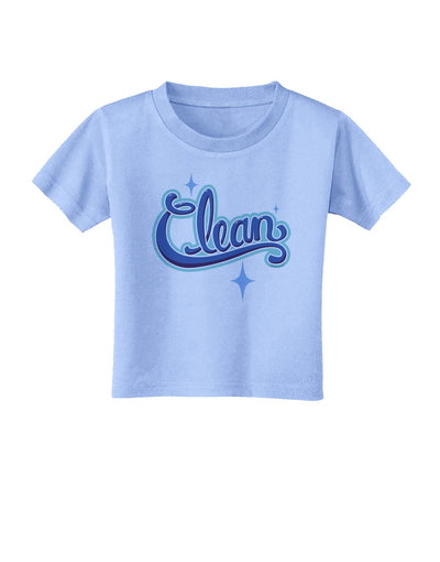 Clean Text Toddler T-Shirt-Toddler T-Shirt-TooLoud-Aquatic-Blue-2T-Davson Sales