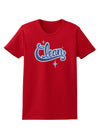 Clean Text Womens Dark T-Shirt-TooLoud-Red-X-Small-Davson Sales