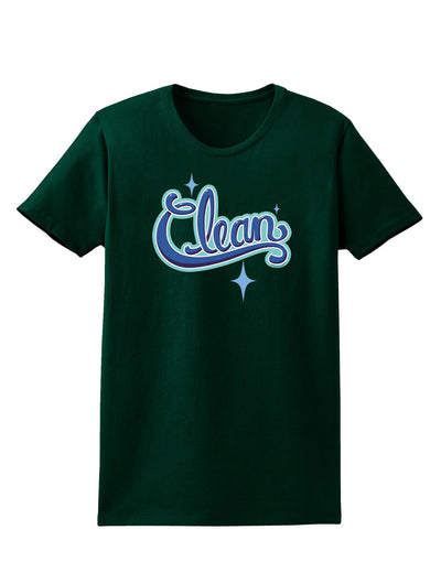 Clean Text Womens Dark T-Shirt-TooLoud-Forest-Green-Small-Davson Sales