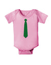 Clover Pattern Tie St Patrick's Day Baby Romper Bodysuit-Baby Romper-TooLoud-Pink-06-Months-Davson Sales