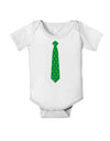 Clover Pattern Tie St Patrick's Day Baby Romper Bodysuit-Baby Romper-TooLoud-White-06-Months-Davson Sales