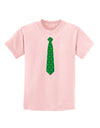 Clover Pattern Tie St Patrick's Day Childrens T-Shirt-Childrens T-Shirt-TooLoud-PalePink-X-Small-Davson Sales