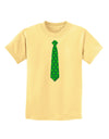 Clover Pattern Tie St Patrick's Day Childrens T-Shirt-Childrens T-Shirt-TooLoud-Daffodil-Yellow-X-Small-Davson Sales