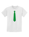 Clover Pattern Tie St Patrick's Day Childrens T-Shirt-Childrens T-Shirt-TooLoud-White-X-Small-Davson Sales