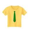 Clover Pattern Tie St Patrick's Day Toddler T-Shirt-Toddler T-Shirt-TooLoud-Yellow-2T-Davson Sales