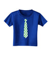 Clover Pattern Tie St Patrick's Day Toddler T-Shirt Dark-Toddler T-Shirt-TooLoud-Royal-Blue-2T-Davson Sales