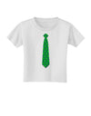 Clover Pattern Tie St Patrick's Day Toddler T-Shirt-Toddler T-Shirt-TooLoud-White-2T-Davson Sales