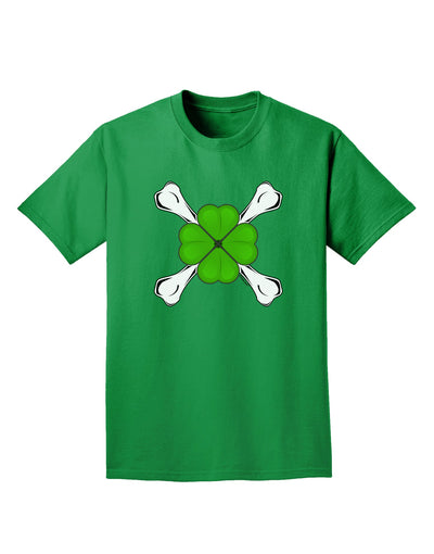 Clover and Crossbones Adult Dark T-Shirt by TooLoud-Mens T-Shirt-TooLoud-Kelly-Green-Small-Davson Sales