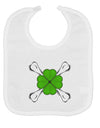 Clover and Crossbones Baby Bib by TooLoud