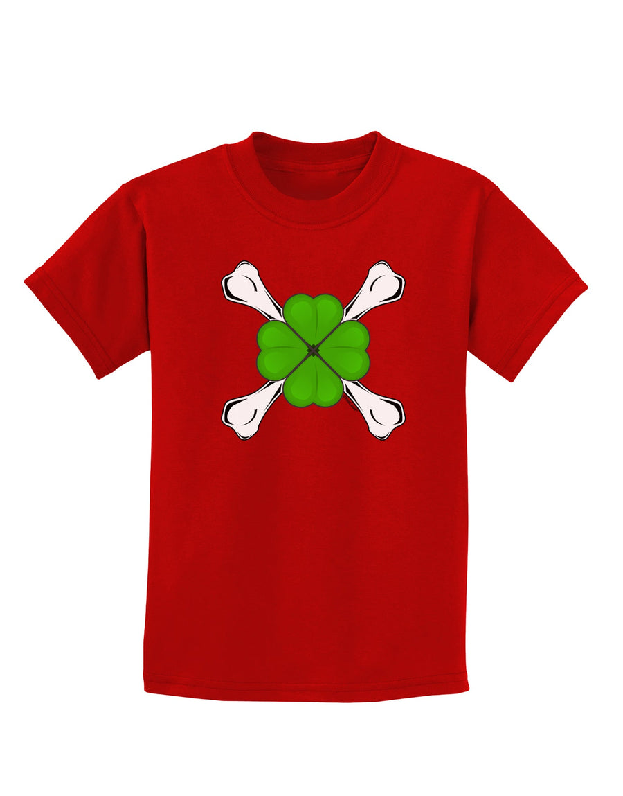 Clover and Crossbones Childrens Dark T-Shirt by TooLoud-Childrens T-Shirt-TooLoud-Black-X-Small-Davson Sales