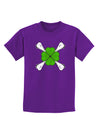 Clover and Crossbones Childrens Dark T-Shirt by TooLoud-Childrens T-Shirt-TooLoud-Purple-X-Small-Davson Sales