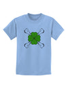 Clover and Crossbones Childrens T-Shirt by TooLoud-TooLoud-Light-Blue-X-Small-Davson Sales
