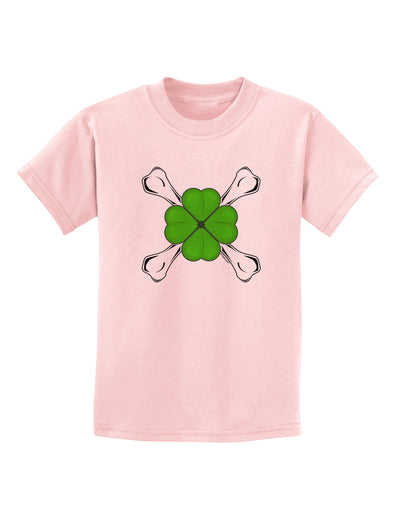 Clover and Crossbones Childrens T-Shirt by TooLoud-TooLoud-PalePink-X-Small-Davson Sales