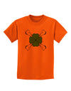 Clover and Crossbones Childrens T-Shirt by TooLoud-TooLoud-Orange-X-Small-Davson Sales