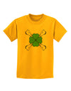 Clover and Crossbones Childrens T-Shirt by TooLoud-TooLoud-Gold-X-Small-Davson Sales