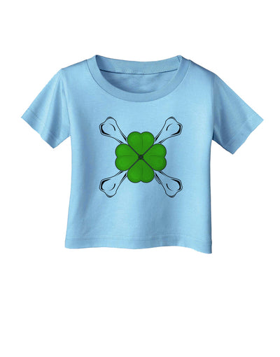 Clover and Crossbones Infant T-Shirt by TooLoud-TooLoud-Aquatic-Blue-06-Months-Davson Sales