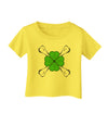 Clover and Crossbones Infant T-Shirt by TooLoud-TooLoud-Yellow-06-Months-Davson Sales