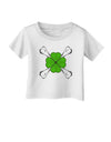 Clover and Crossbones Infant T-Shirt by TooLoud-TooLoud-White-06-Months-Davson Sales