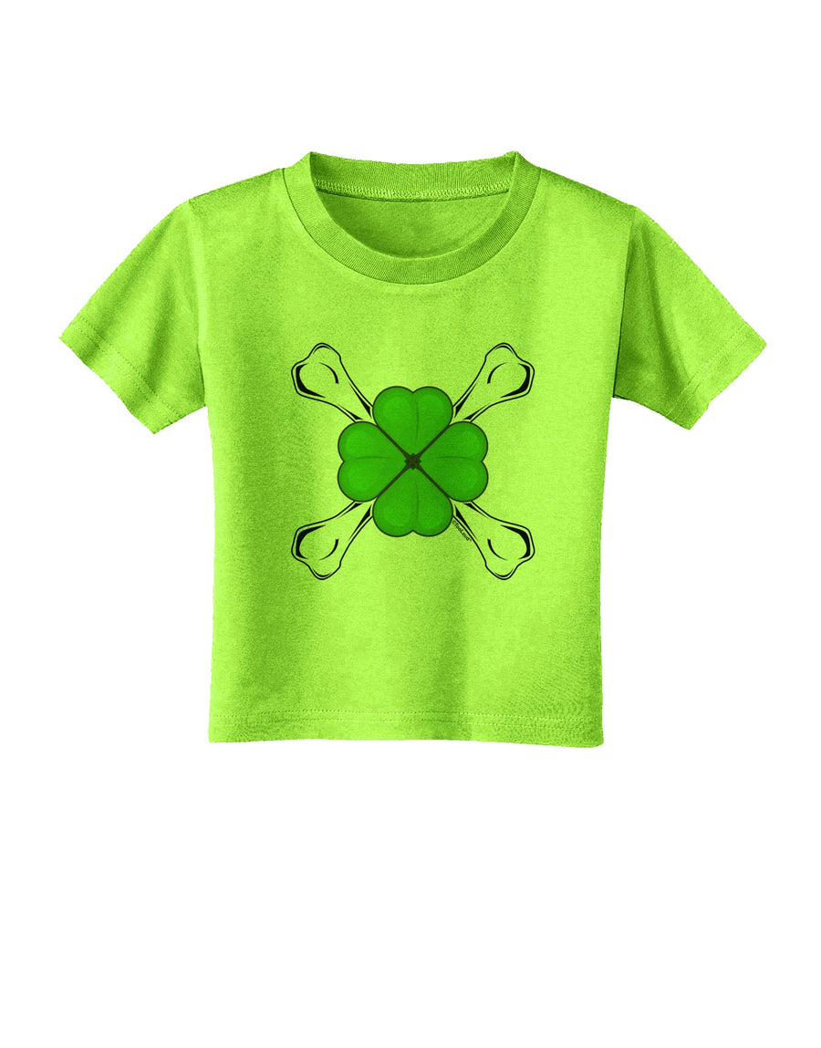 Clover and Crossbones Toddler T-Shirt by TooLoud-Toddler T-Shirt-TooLoud-White-2T-Davson Sales