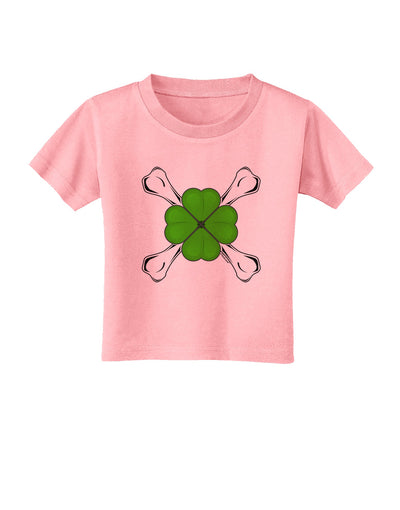 Clover and Crossbones Toddler T-Shirt by TooLoud-Toddler T-Shirt-TooLoud-Candy-Pink-2T-Davson Sales