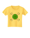 Clover and Crossbones Toddler T-Shirt by TooLoud-Toddler T-Shirt-TooLoud-Yellow-2T-Davson Sales