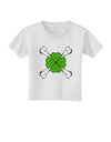 Clover and Crossbones Toddler T-Shirt by TooLoud-Toddler T-Shirt-TooLoud-White-2T-Davson Sales