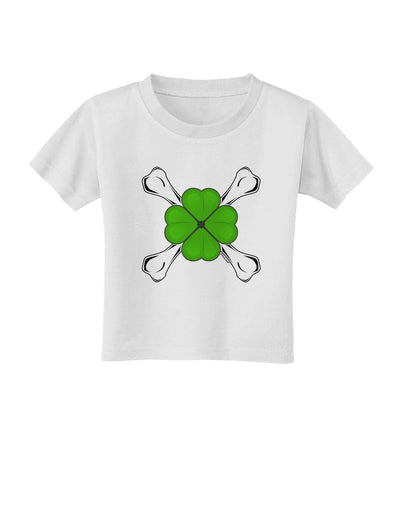 Clover and Crossbones Toddler T-Shirt by TooLoud-Toddler T-Shirt-TooLoud-White-2T-Davson Sales