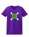 Clover and Crossbones Womens Dark T-Shirt by TooLoud-TooLoud-Purple-X-Small-Davson Sales